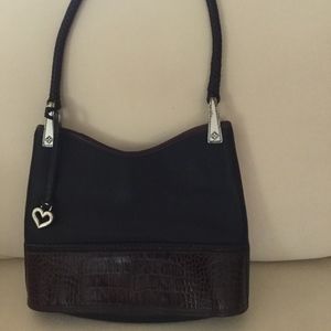 Brighton two-tone leather bag